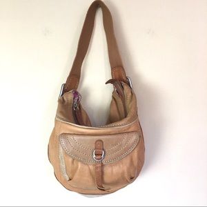Vintage Fossil Slouchy Leather Hobo Bag